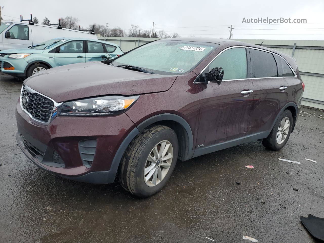 2020 Kia Sorento L Burgundy vin: 5XYPGDA35LG627219