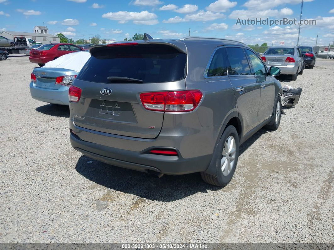 2018 Kia Sorento 2.4l Lx Серый vin: 5XYPGDA36JG344048