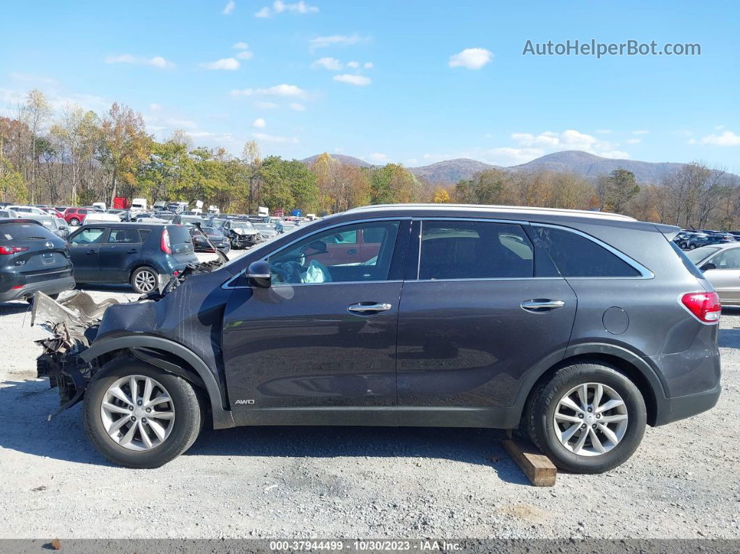 2018 Kia Sorento 2.4l Lx Gray vin: 5XYPGDA36JG425597