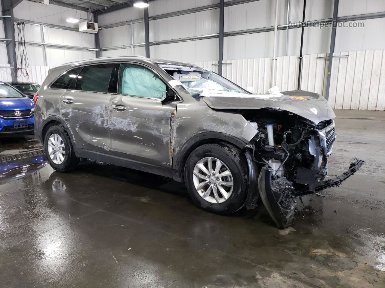 2018 Kia Sorento Lx Gray vin: 5XYPGDA36JG431383