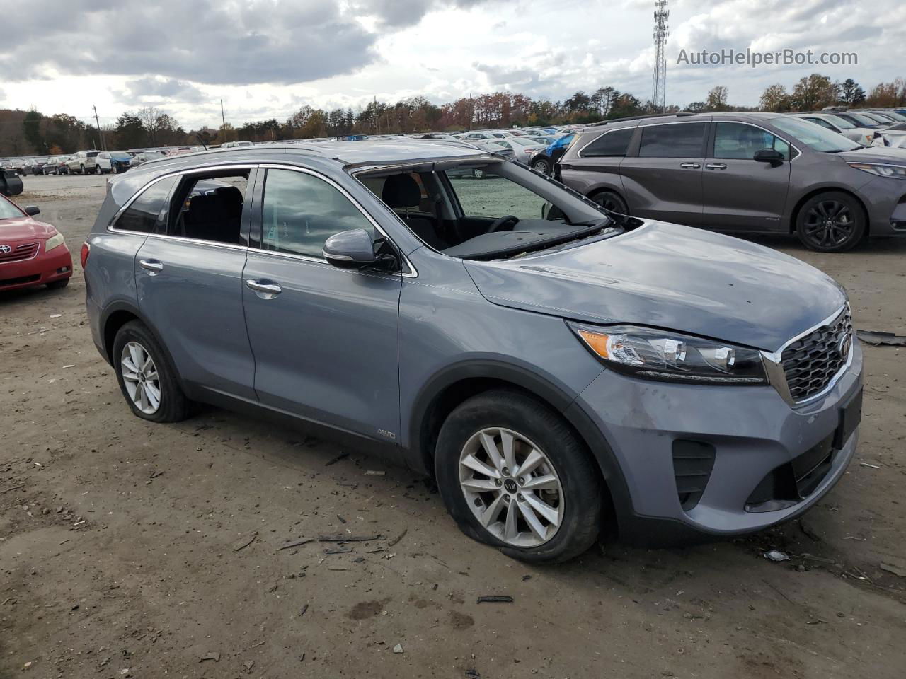 2020 Kia Sorento L Silver vin: 5XYPGDA36LG637273