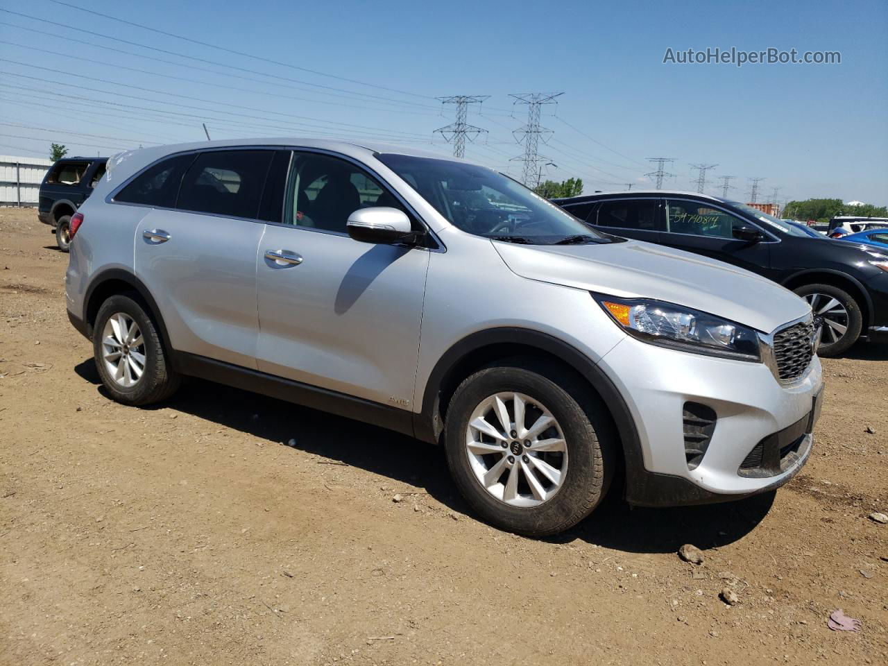 2020 Kia Sorento L Silver vin: 5XYPGDA36LG665624