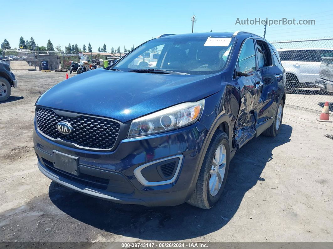 2017 Kia Sorento 2.4l Lx Dark Blue vin: 5XYPGDA37HG198480