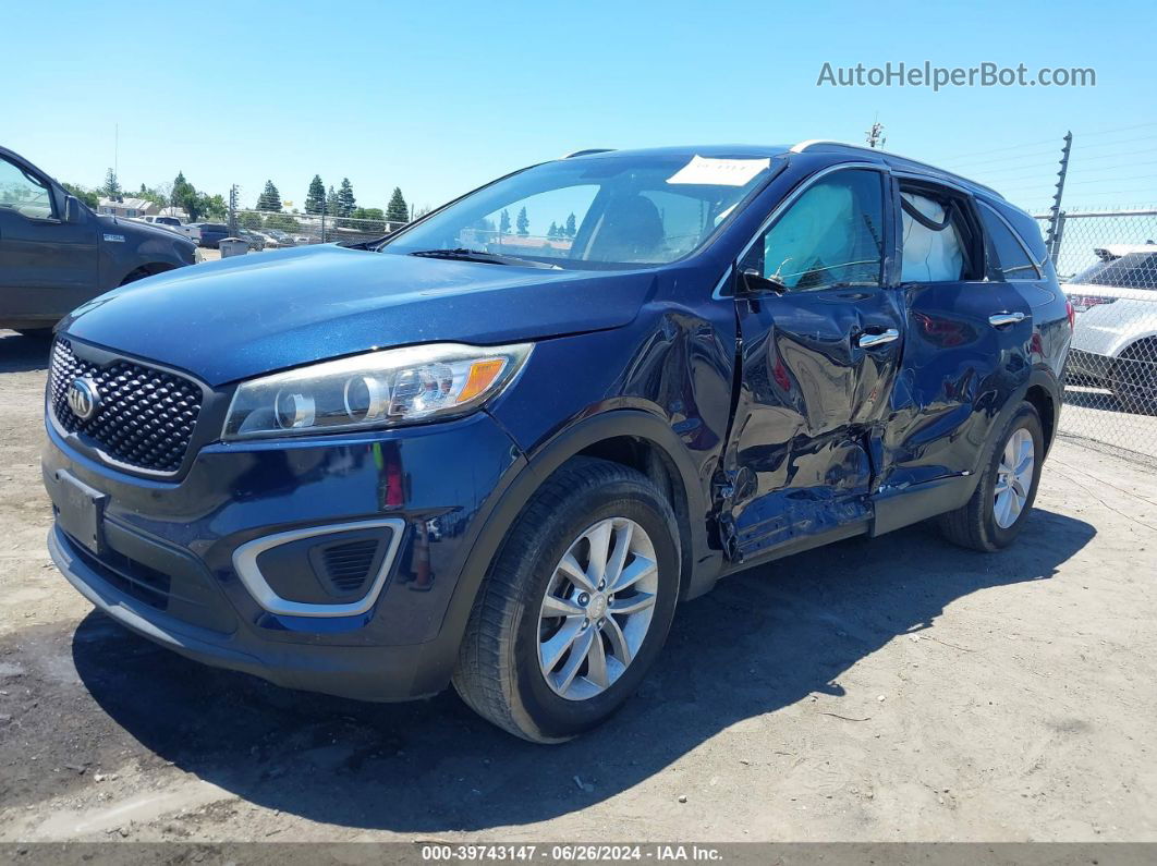 2017 Kia Sorento 2.4l Lx Dark Blue vin: 5XYPGDA37HG198480