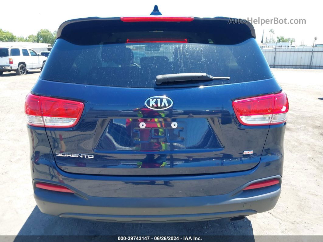 2017 Kia Sorento 2.4l Lx Dark Blue vin: 5XYPGDA37HG198480