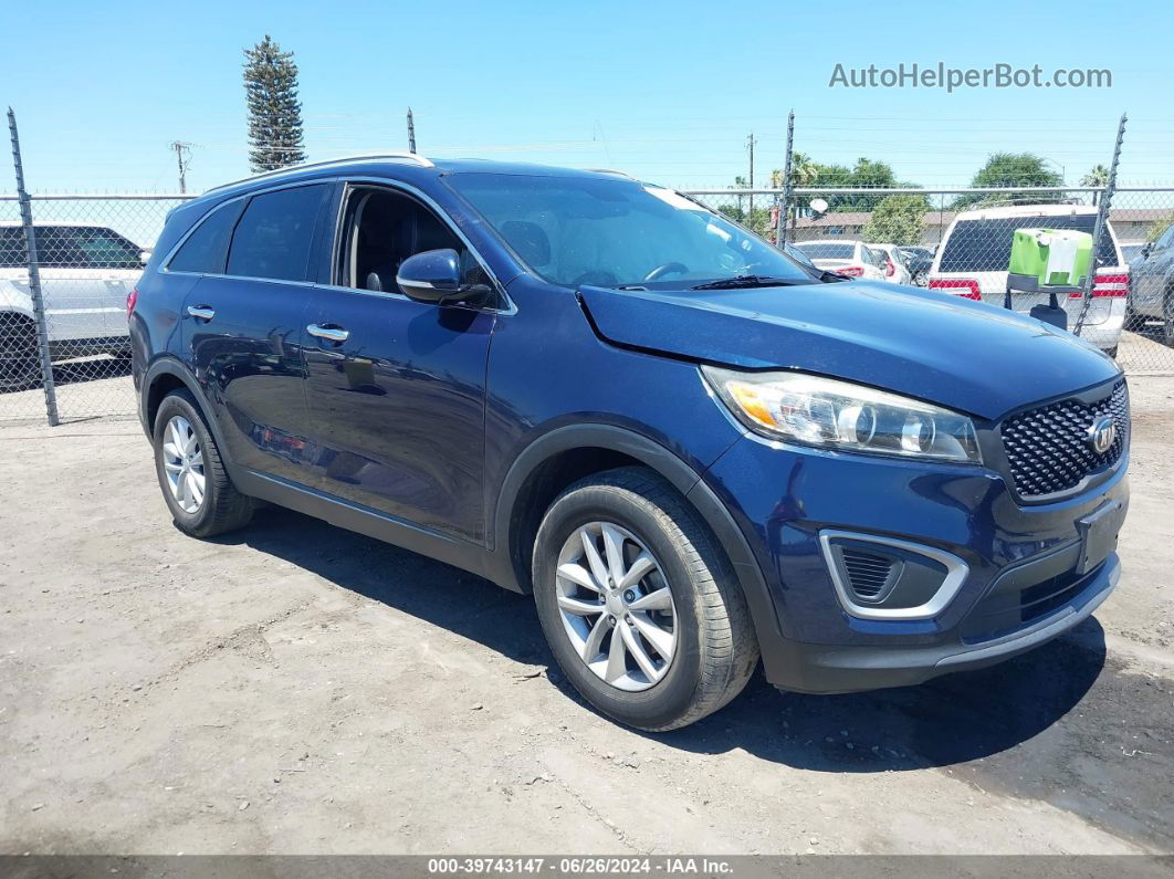 2017 Kia Sorento 2.4l Lx Dark Blue vin: 5XYPGDA37HG198480