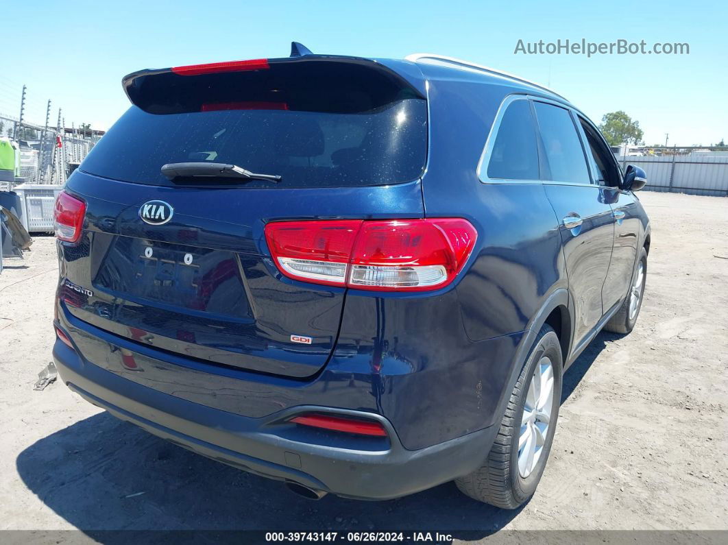 2017 Kia Sorento 2.4l Lx Dark Blue vin: 5XYPGDA37HG198480