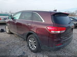 2017 Kia Sorento 2.4l Lx Burgundy vin: 5XYPGDA37HG289703