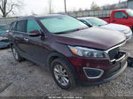 2017 Kia Sorento 2.4l Lx Burgundy vin: 5XYPGDA37HG289703