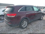 2017 Kia Sorento 2.4l Lx Burgundy vin: 5XYPGDA37HG289703