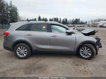 2018 Kia Sorento 2.4l Lx Gray vin: 5XYPGDA37JG349520