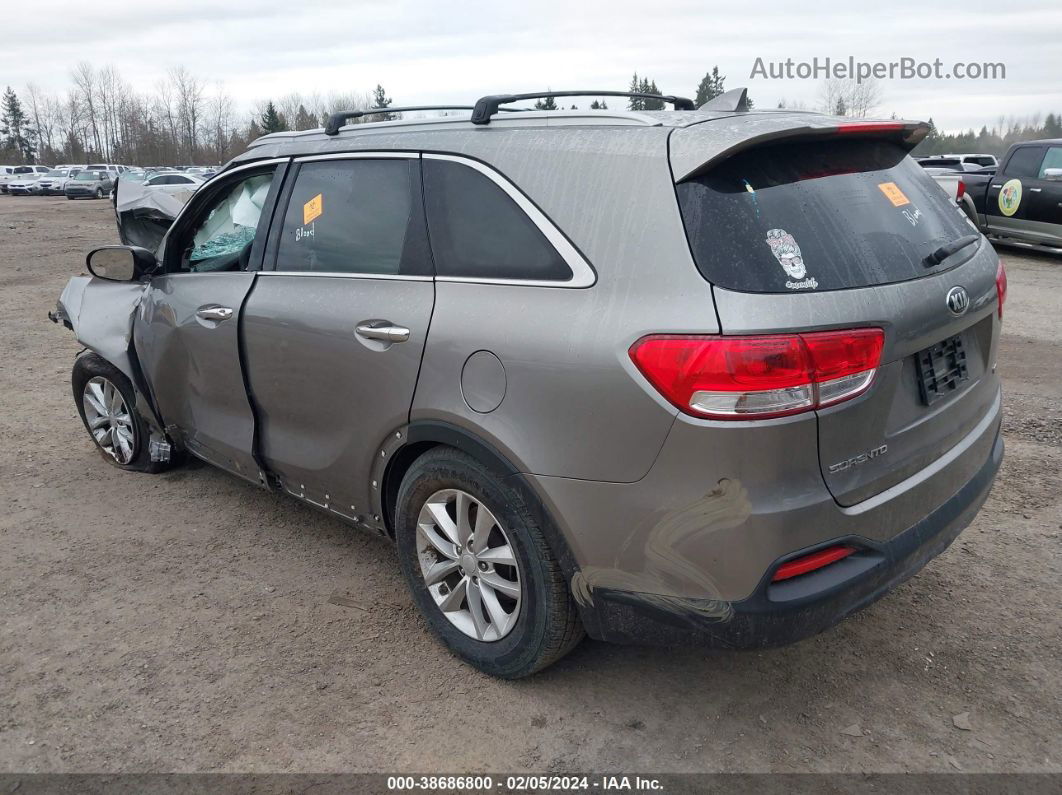 2018 Kia Sorento 2.4l Lx Gray vin: 5XYPGDA37JG349520