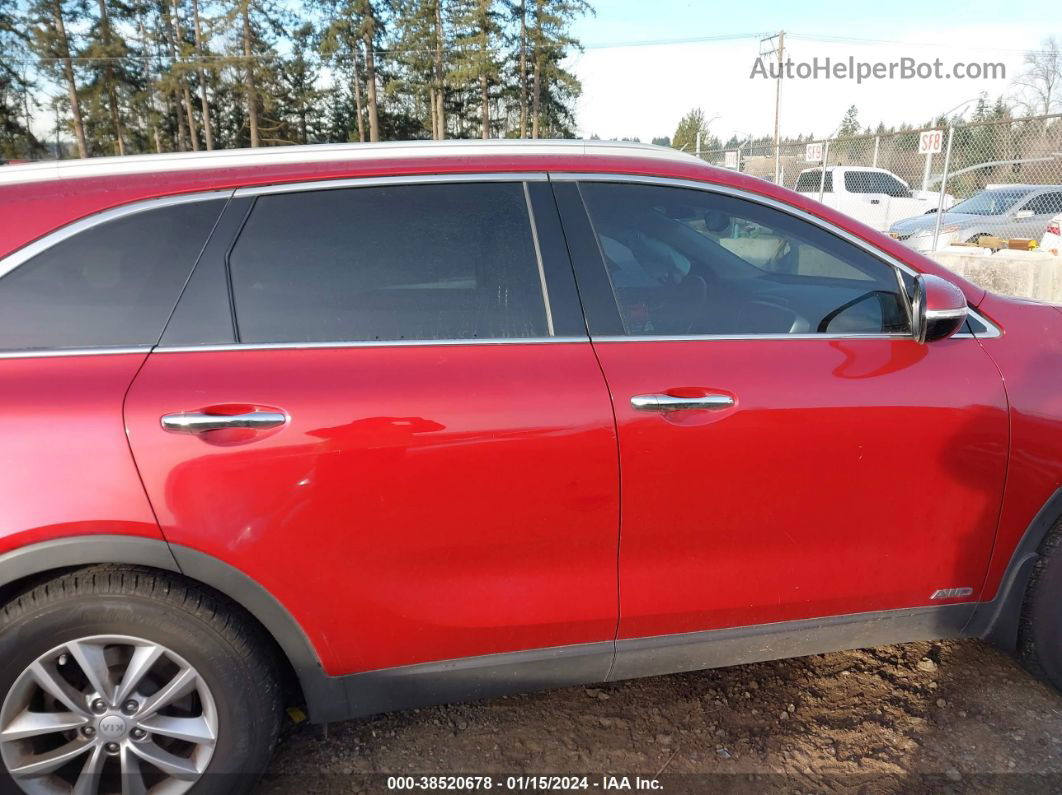 2018 Kia Sorento 2.4l Lx Красный vin: 5XYPGDA37JG384476