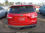 2018 Kia Sorento 2.4l Lx Red vin: 5XYPGDA37JG384476