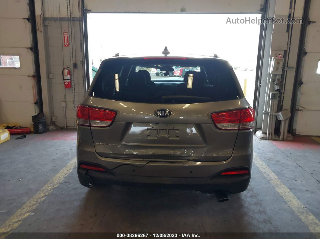 2018 Kia Sorento 2.4l Lx Gray vin: 5XYPGDA37JG407223