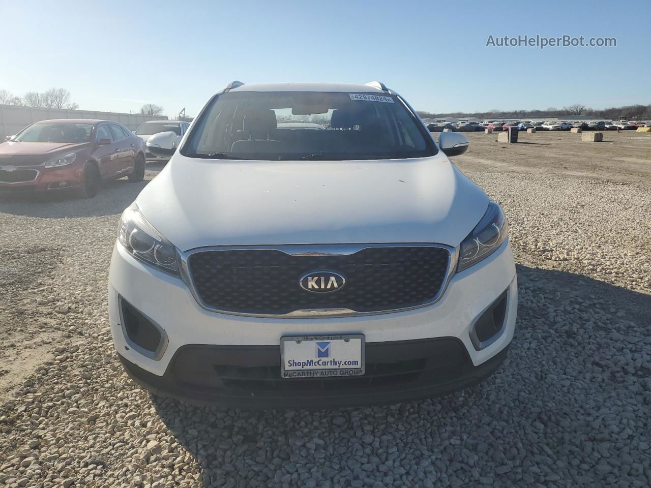 2018 Kia Sorento Lx Белый vin: 5XYPGDA37JG407299