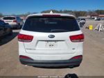 2018 Kia Sorento 2.4l Lx White vin: 5XYPGDA37JG415919