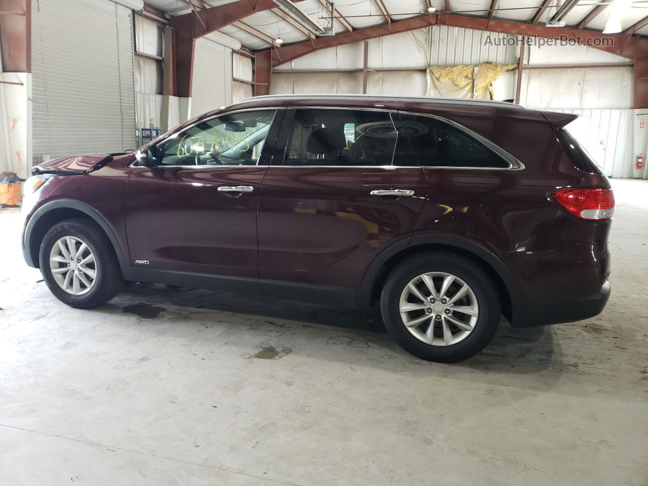 2018 Kia Sorento Lx Burgundy vin: 5XYPGDA37JG426029