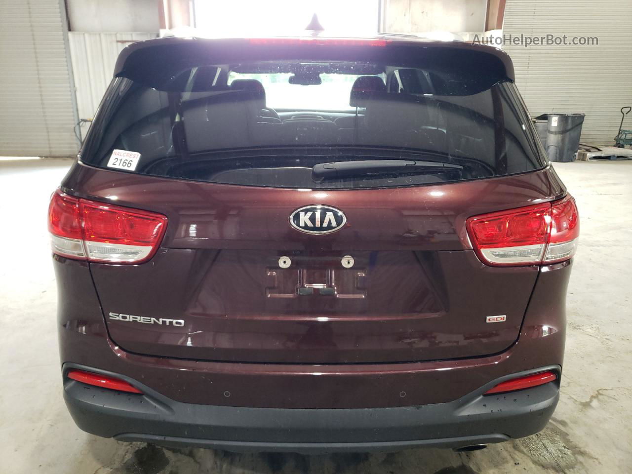 2018 Kia Sorento Lx Burgundy vin: 5XYPGDA37JG426029