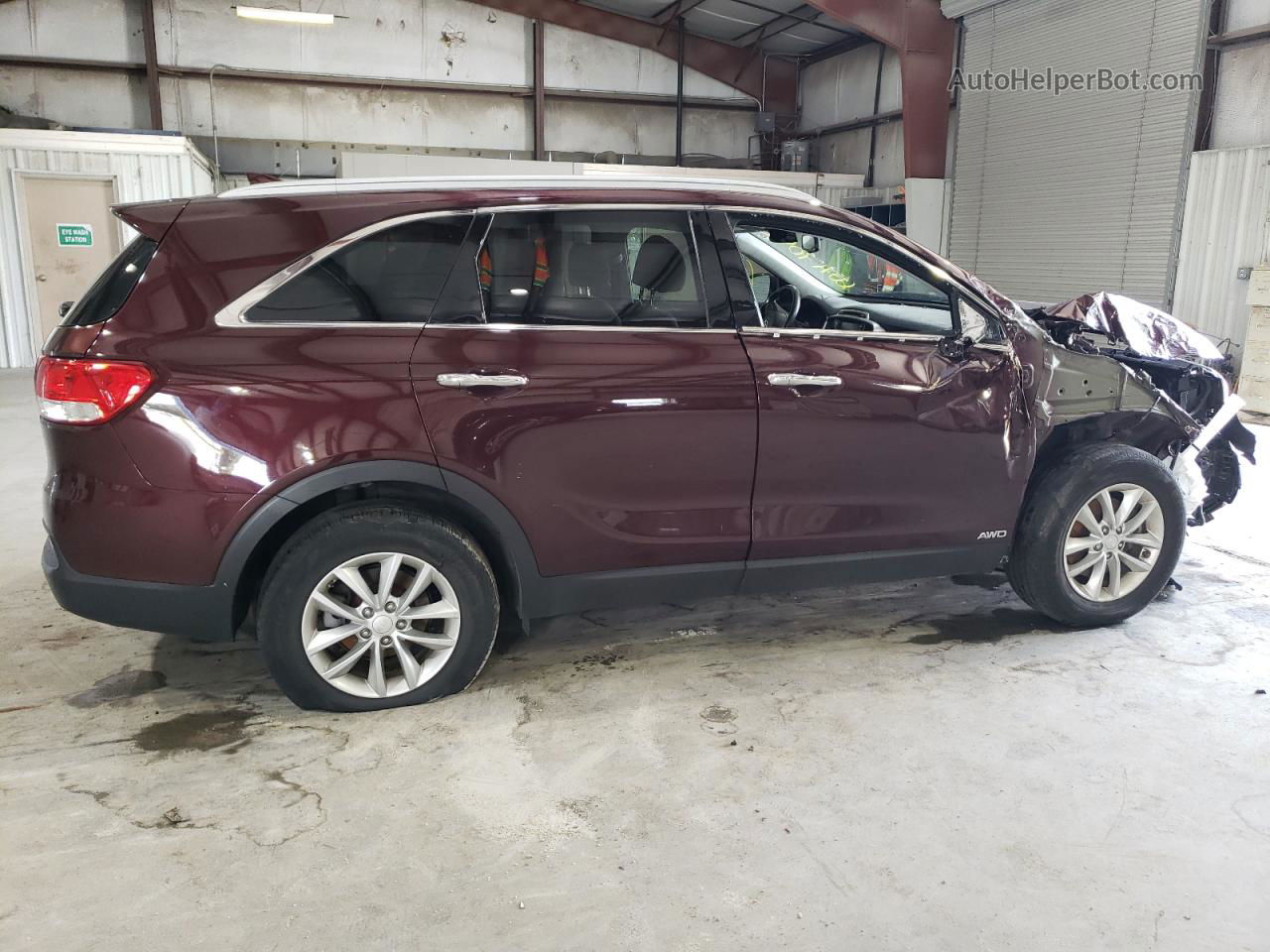 2018 Kia Sorento Lx Burgundy vin: 5XYPGDA37JG426029