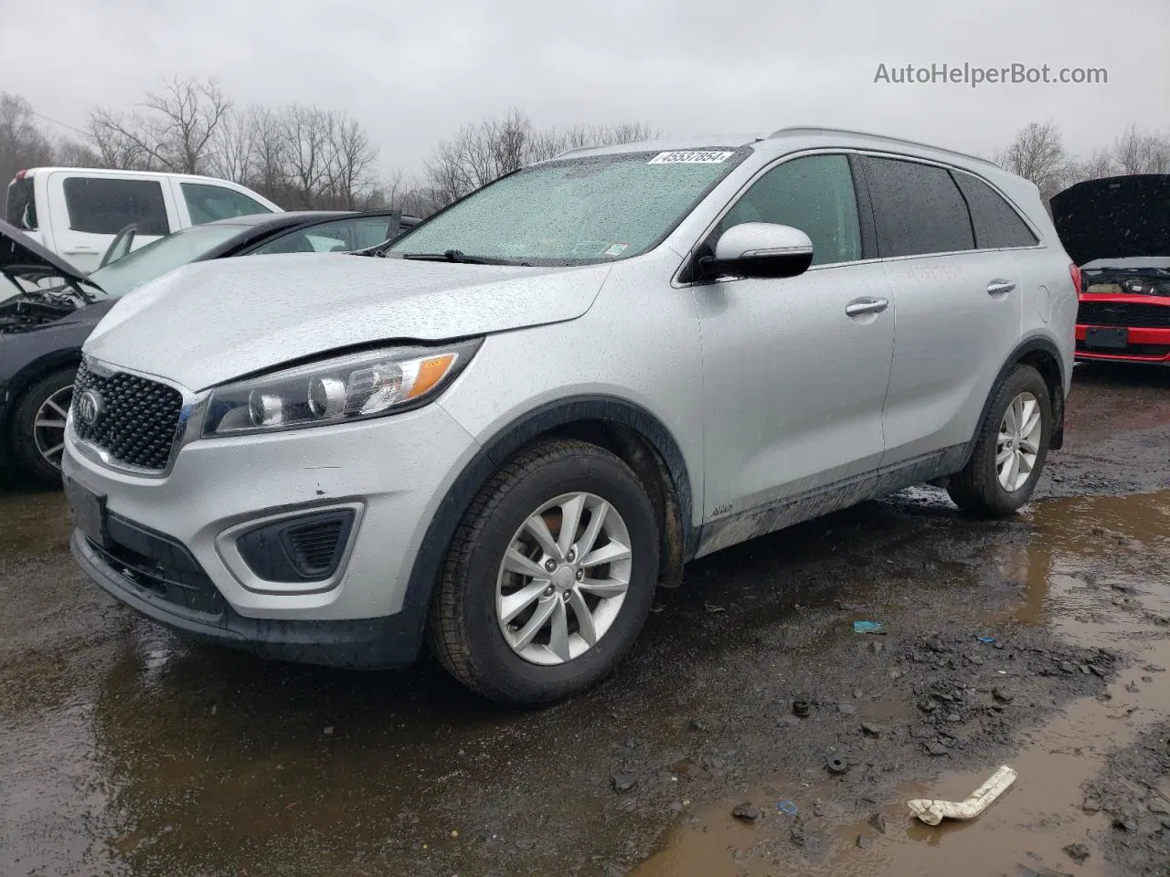 2017 Kia Sorento Lx Серебряный vin: 5XYPGDA38HG213763