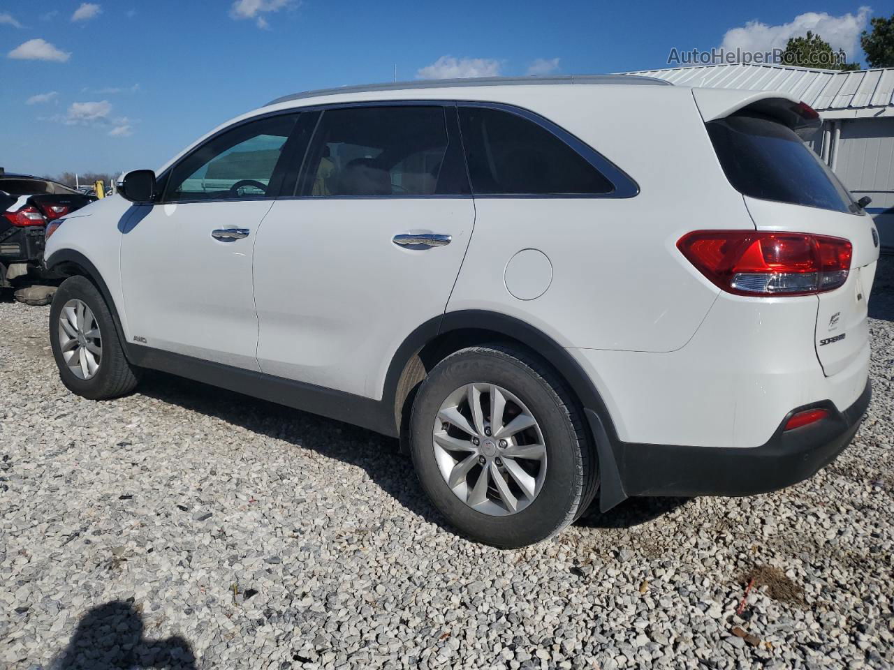 2017 Kia Sorento Lx White vin: 5XYPGDA38HG245323