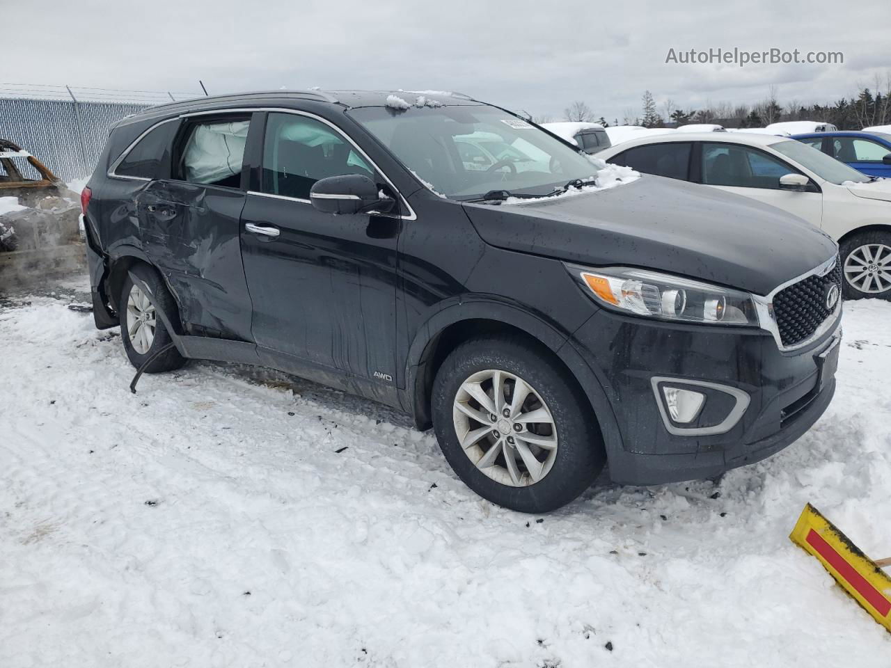 2017 Kia Sorento Lx Черный vin: 5XYPGDA38HG249890