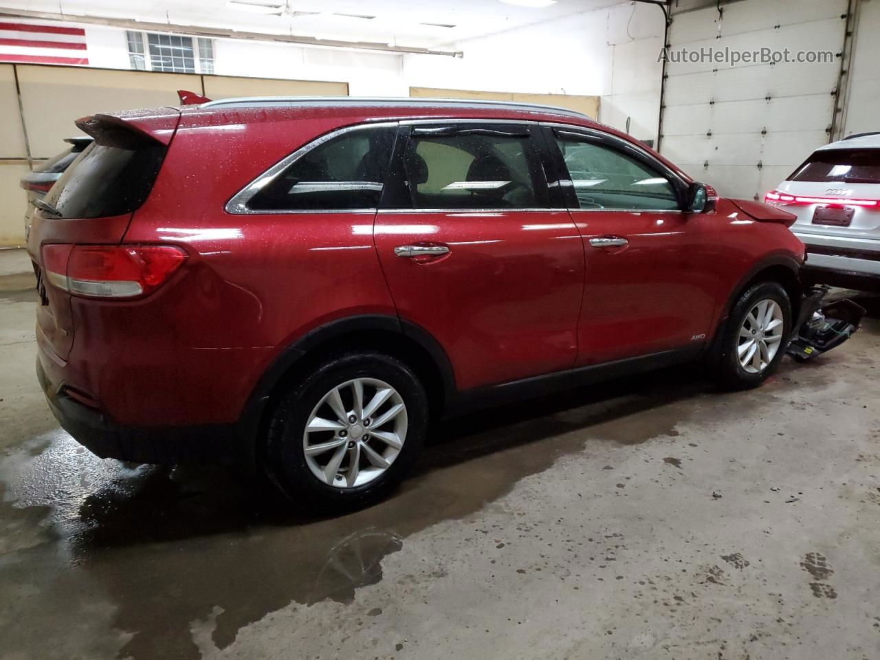 2018 Kia Sorento Lx Бордовый vin: 5XYPGDA38JG349154