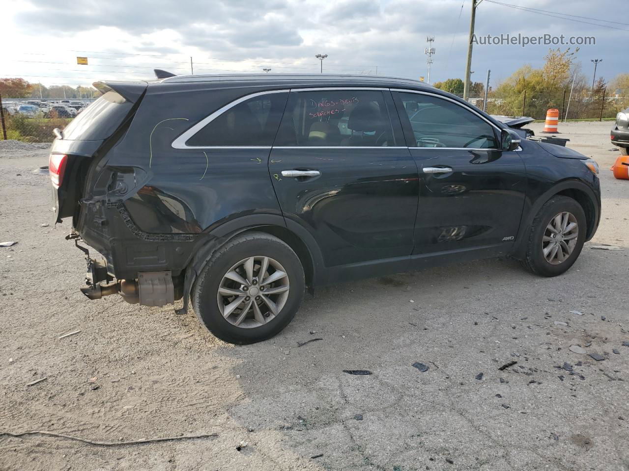 2018 Kia Sorento Lx Black vin: 5XYPGDA38JG401897