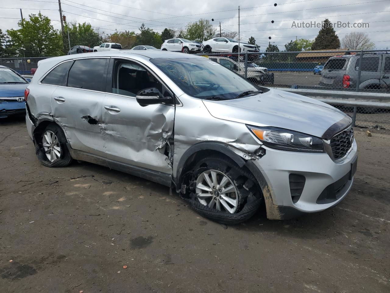 2020 Kia Sorento L Silver vin: 5XYPGDA38LG654379