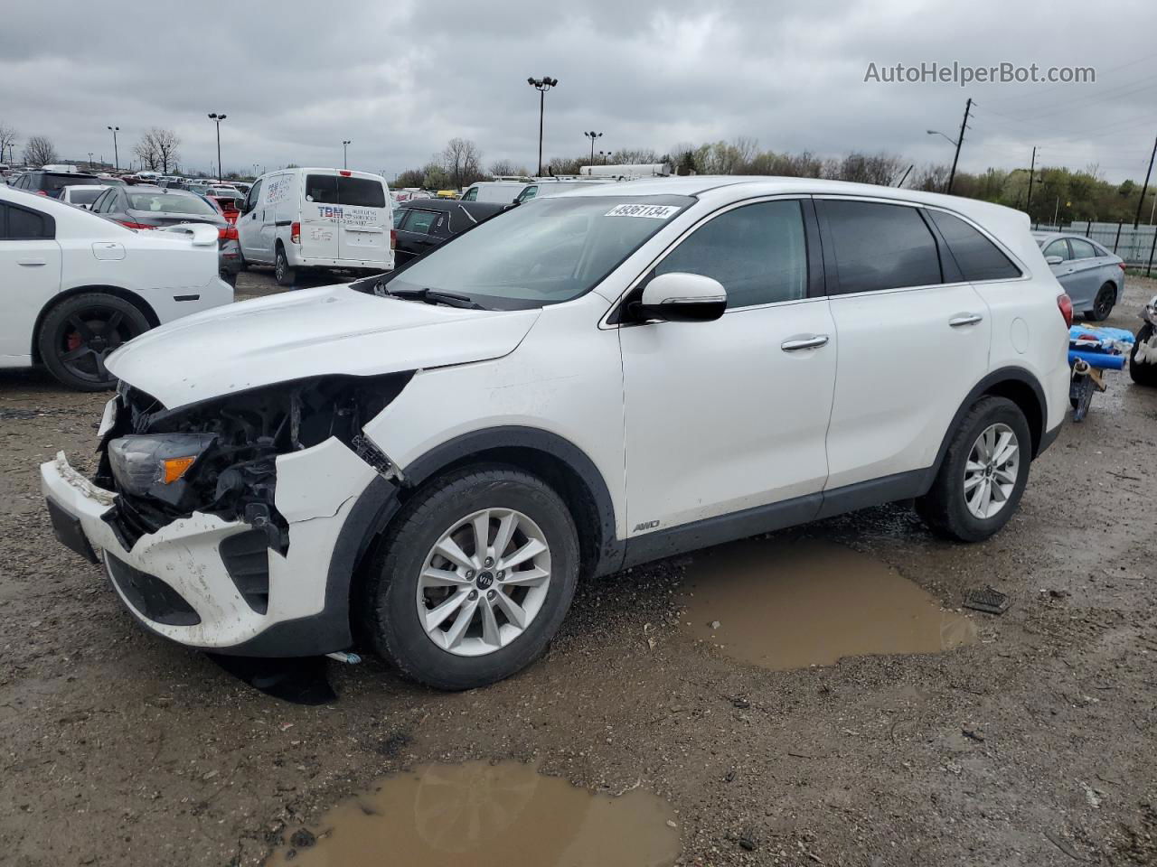 2020 Kia Sorento L White vin: 5XYPGDA38LG662515