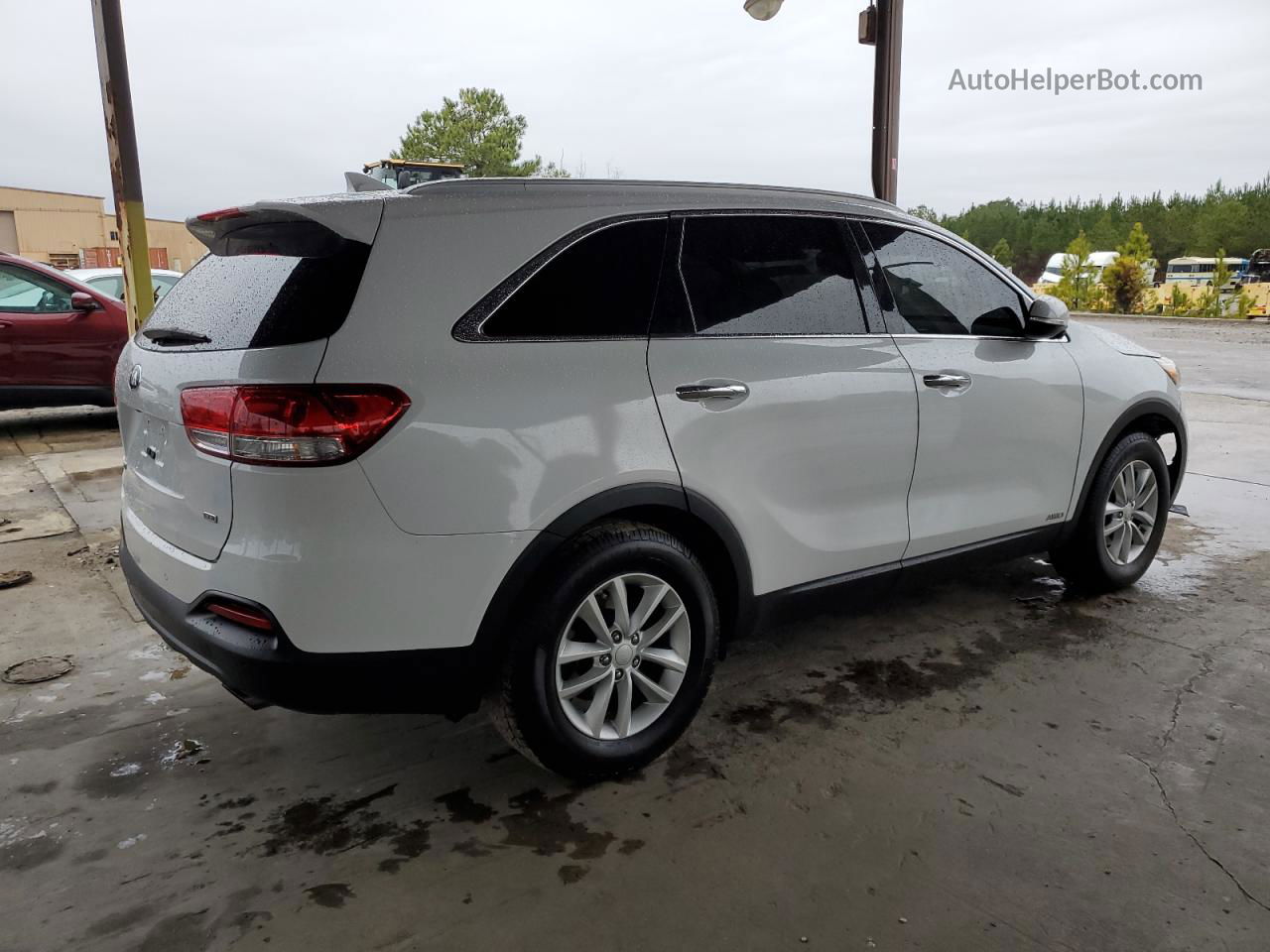 2017 Kia Sorento Lx White vin: 5XYPGDA39HG248070