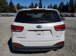 2018 Kia Sorento Lx White vin: 5XYPGDA39JG343492