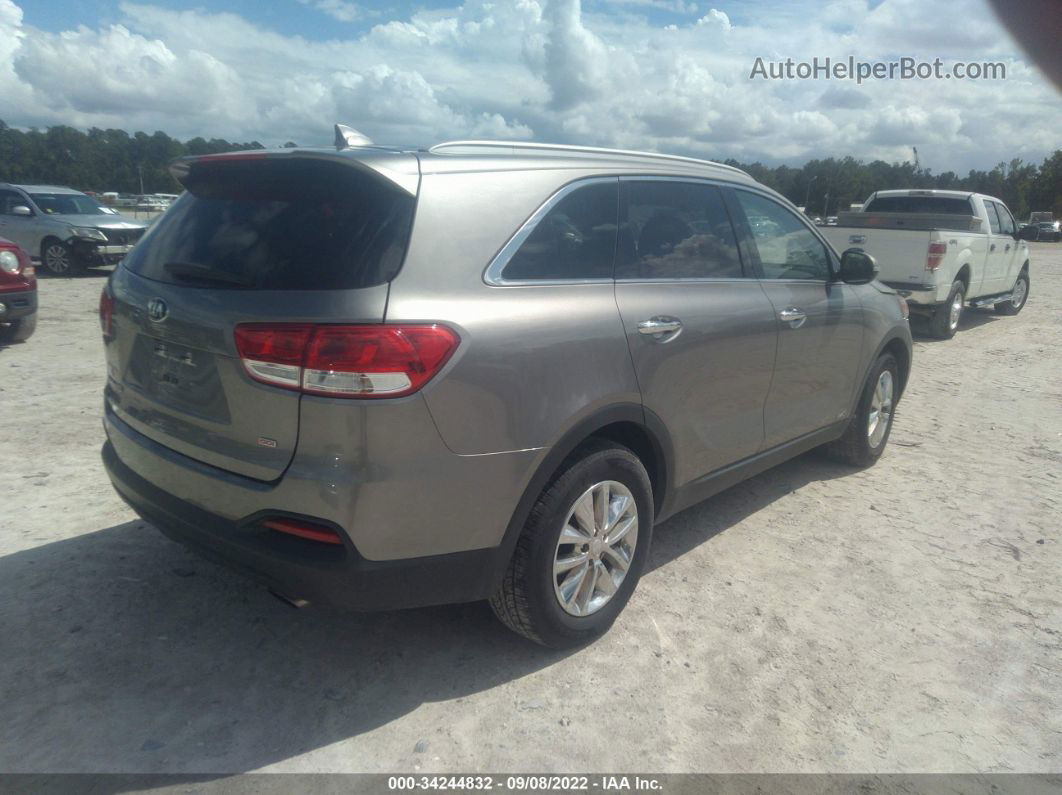 2018 Kia Sorento 2.4l Lx Gray vin: 5XYPGDA39JG425254