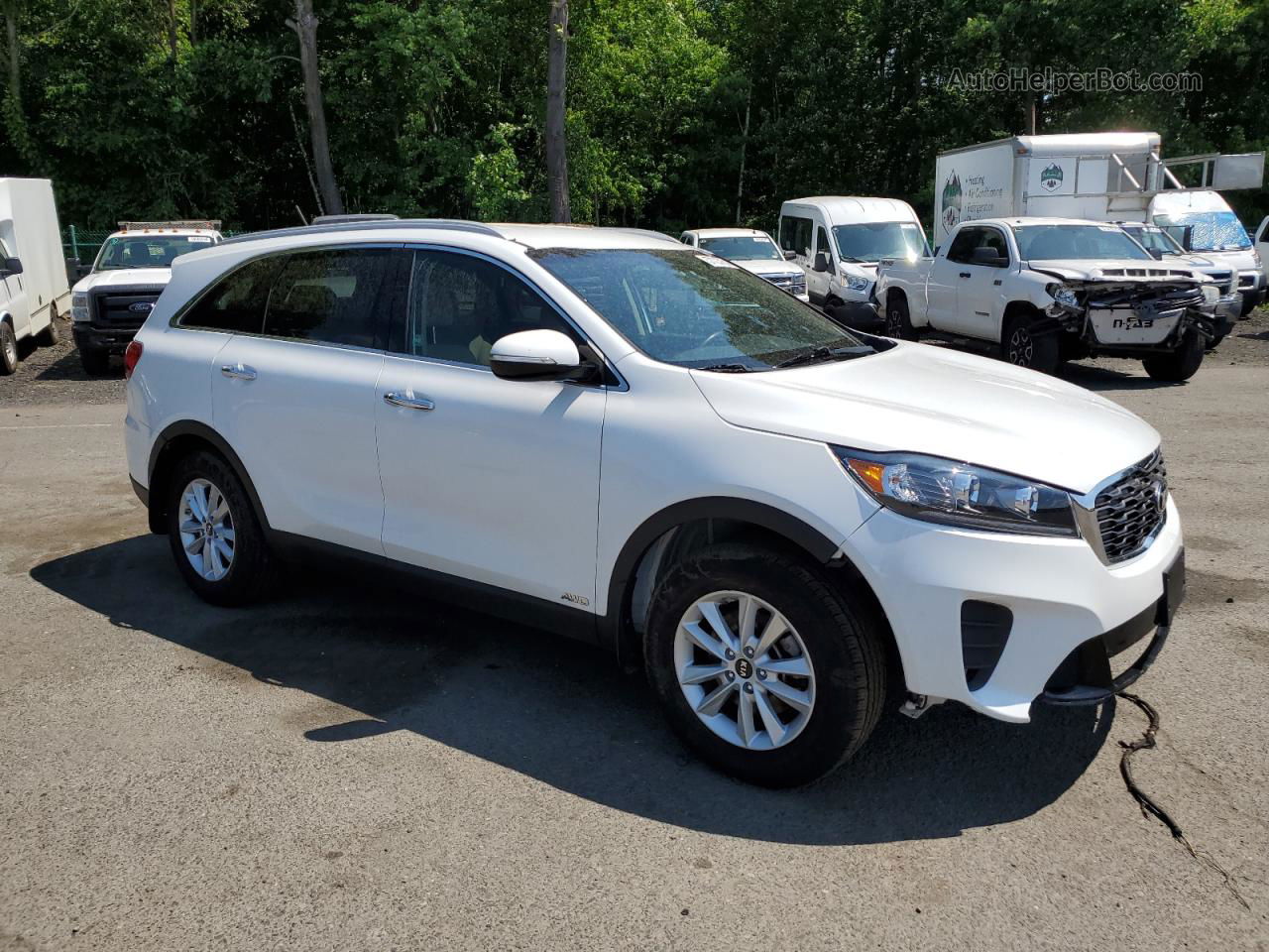 2020 Kia Sorento L White vin: 5XYPGDA3XLG624302