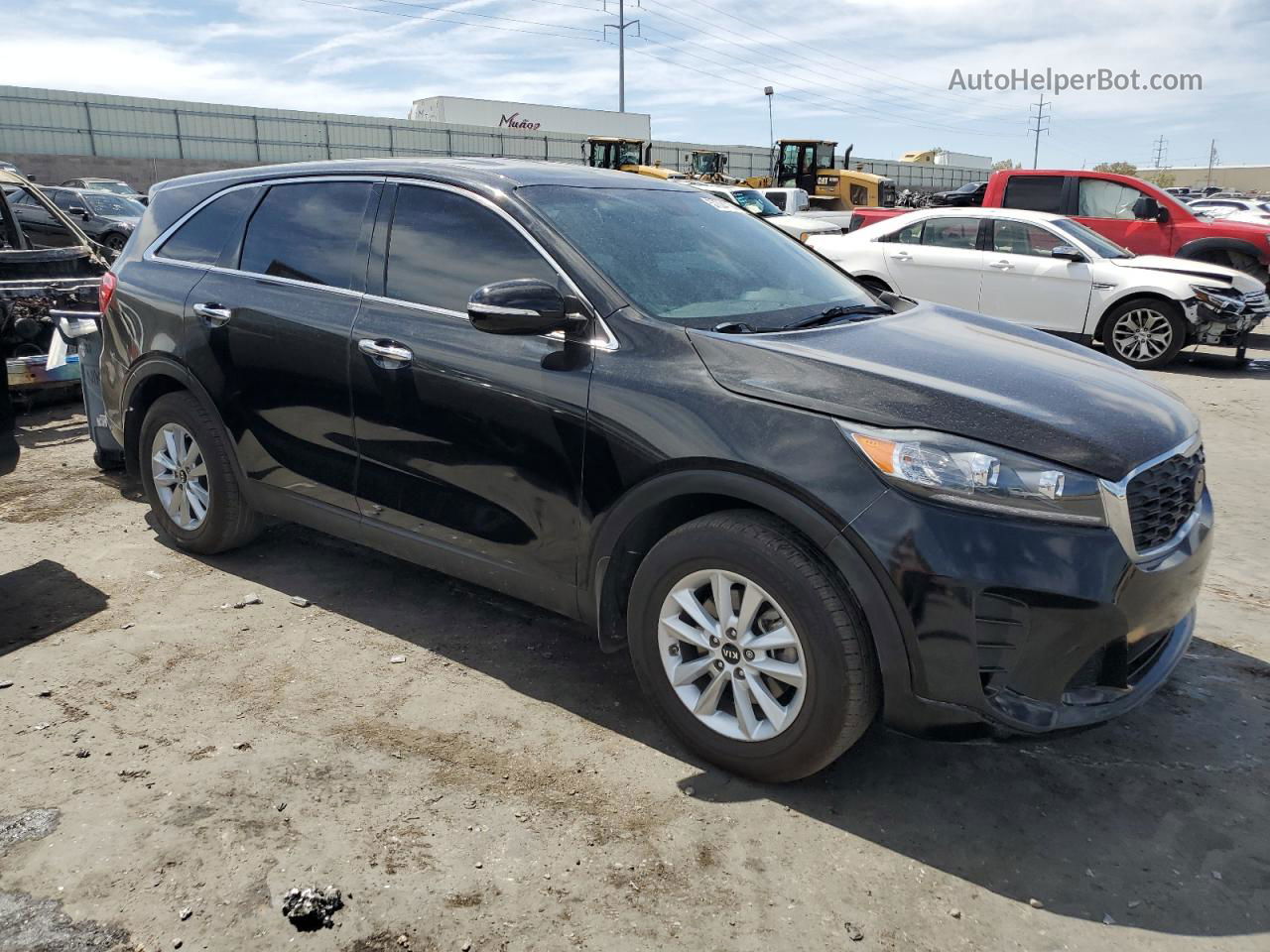 2020 Kia Sorento L Черный vin: 5XYPGDA3XLG641455