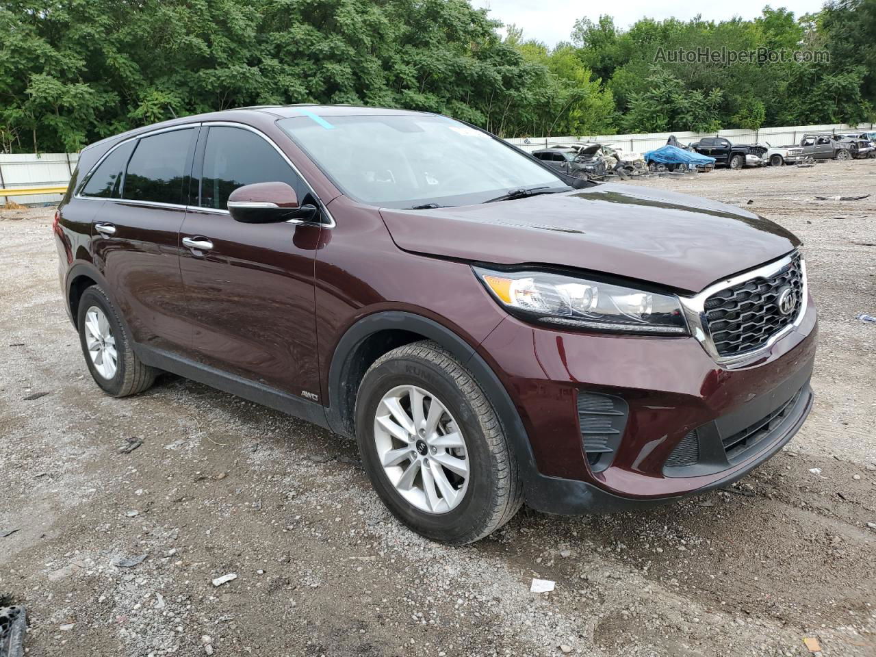 2020 Kia Sorento L Burgundy vin: 5XYPGDA3XLG684631