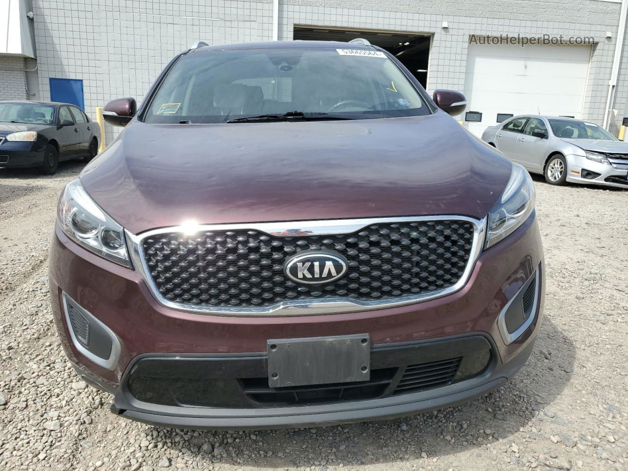 2017 Kia Sorento Lx Maroon vin: 5XYPGDA50HG200264