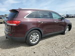 2017 Kia Sorento Lx Maroon vin: 5XYPGDA50HG200264