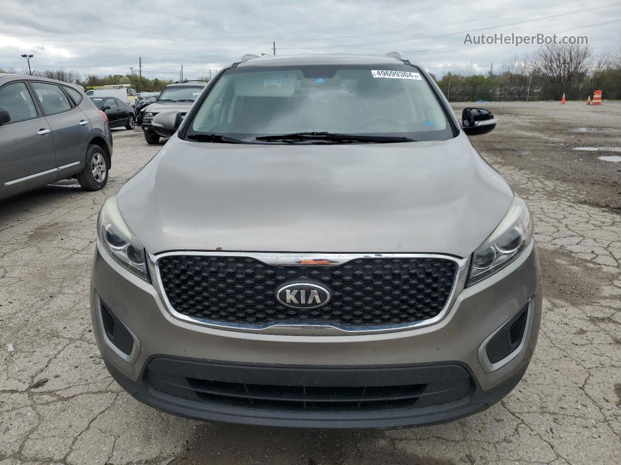 2017 Kia Sorento Lx Серый vin: 5XYPGDA50HG232664