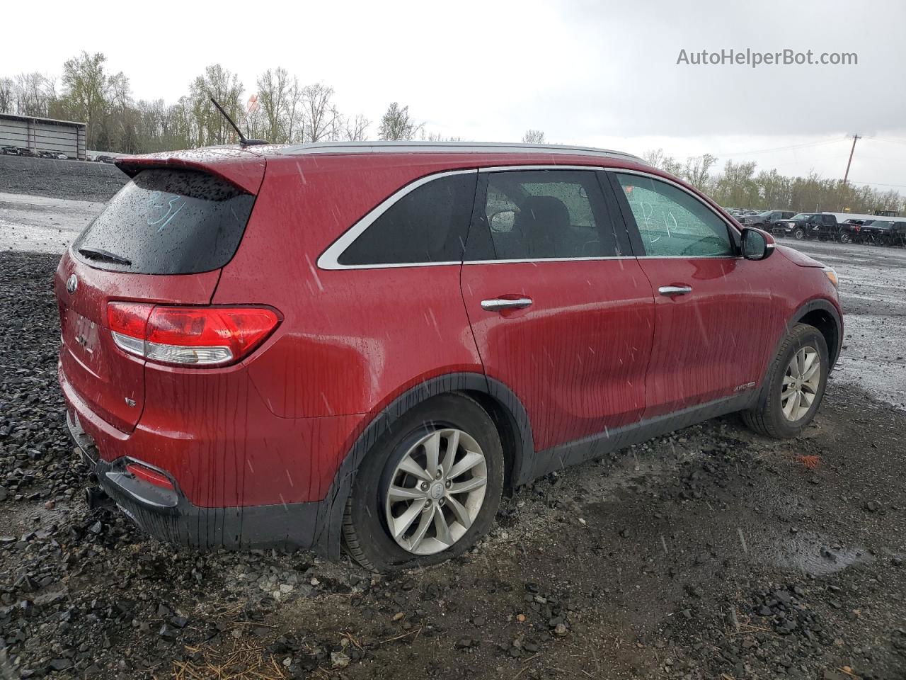 2017 Kia Sorento Lx Red vin: 5XYPGDA50HG331632