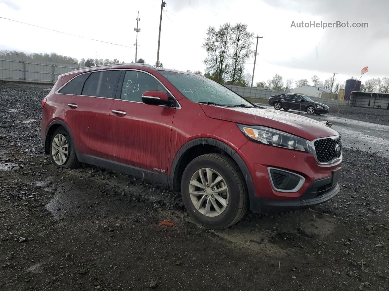 2017 Kia Sorento Lx Red vin: 5XYPGDA50HG331632