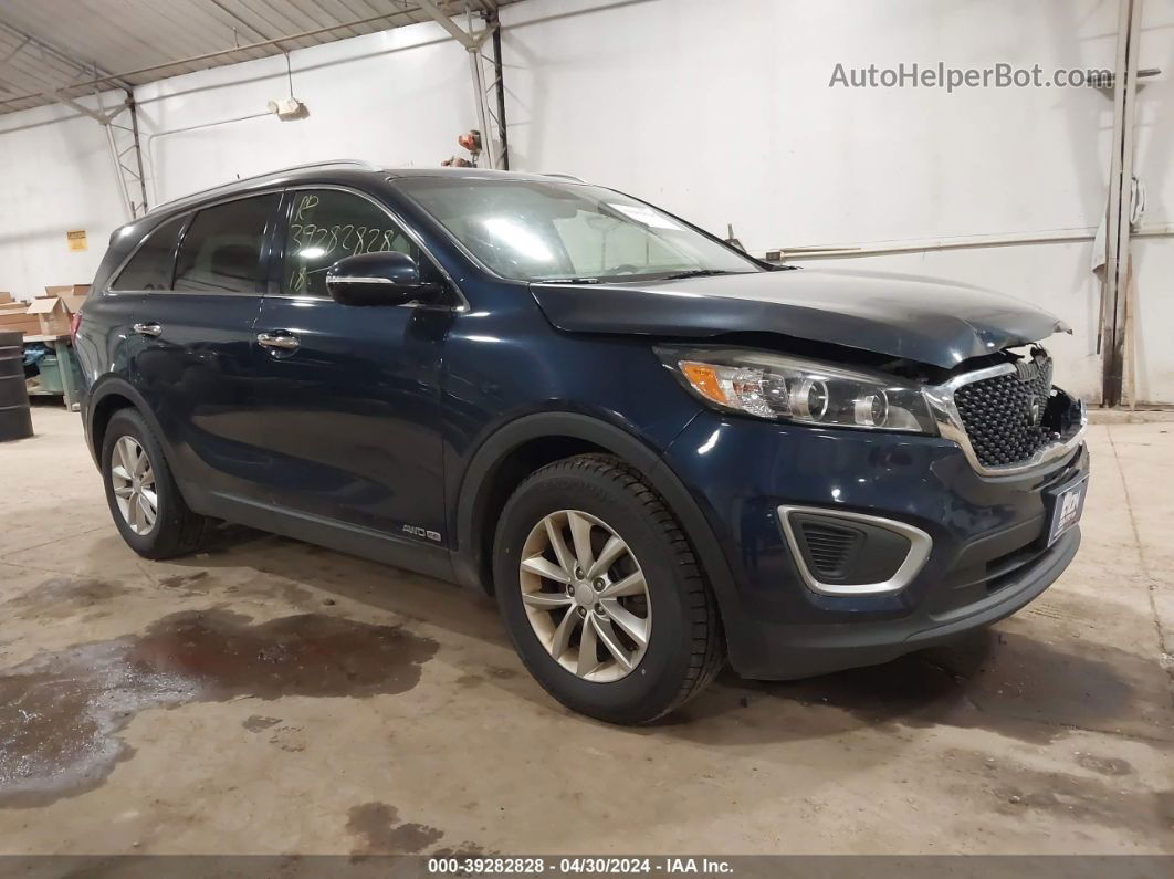 2018 Kia Sorento 3.3l Lx Dark Blue vin: 5XYPGDA50JG352146