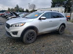 2018 Kia Sorento Lx Silver vin: 5XYPGDA50JG406450