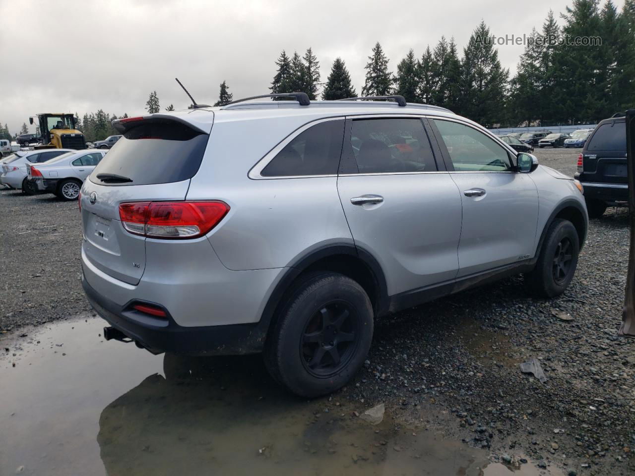 2018 Kia Sorento Lx Silver vin: 5XYPGDA50JG406450