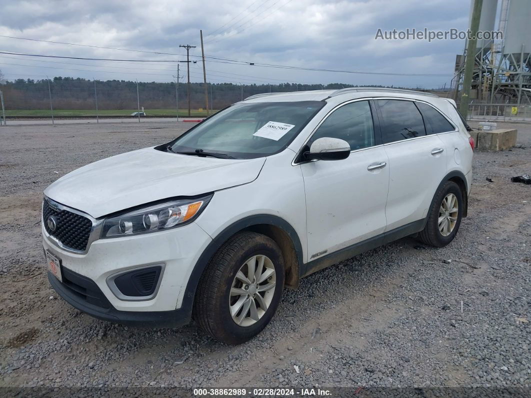 2018 Kia Sorento 3.3l Lx White vin: 5XYPGDA50JG417013