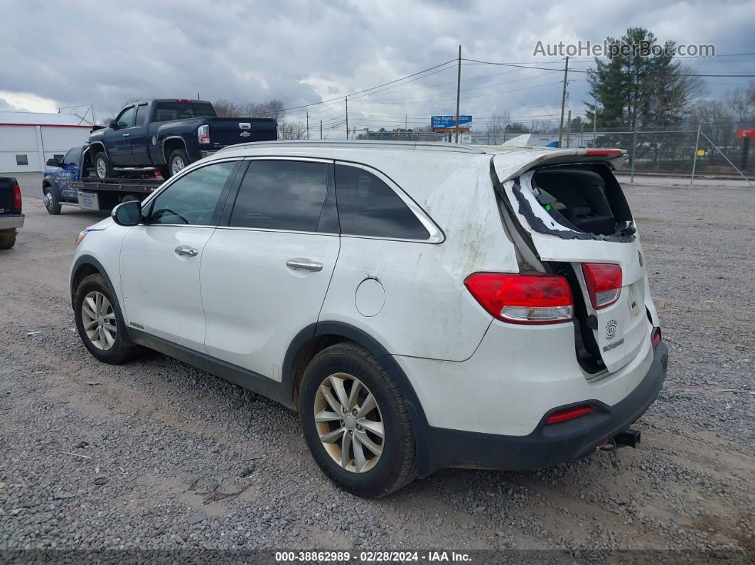 2018 Kia Sorento 3.3l Lx White vin: 5XYPGDA50JG417013