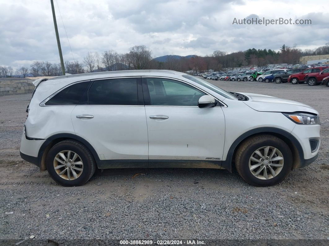 2018 Kia Sorento 3.3l Lx White vin: 5XYPGDA50JG417013