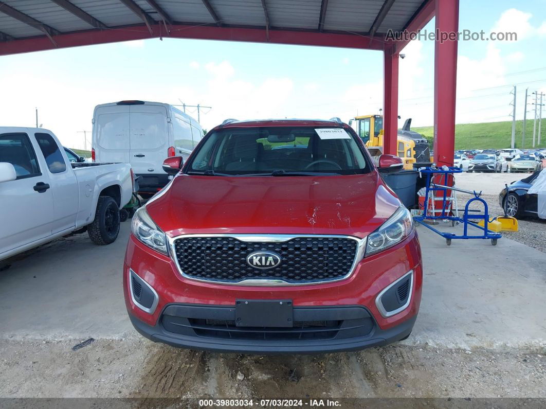 2017 Kia Sorento 3.3l Lx Red vin: 5XYPGDA51HG248016