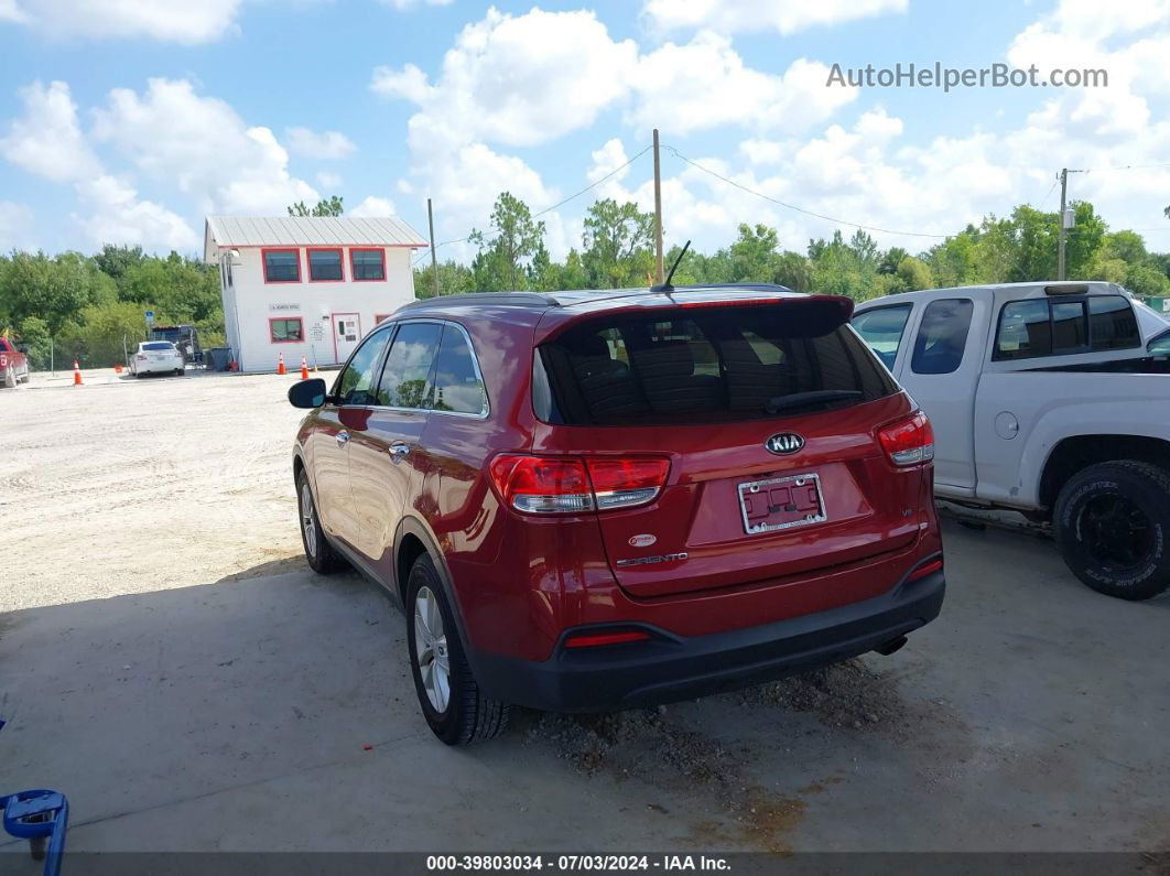 2017 Kia Sorento 3.3l Lx Red vin: 5XYPGDA51HG248016